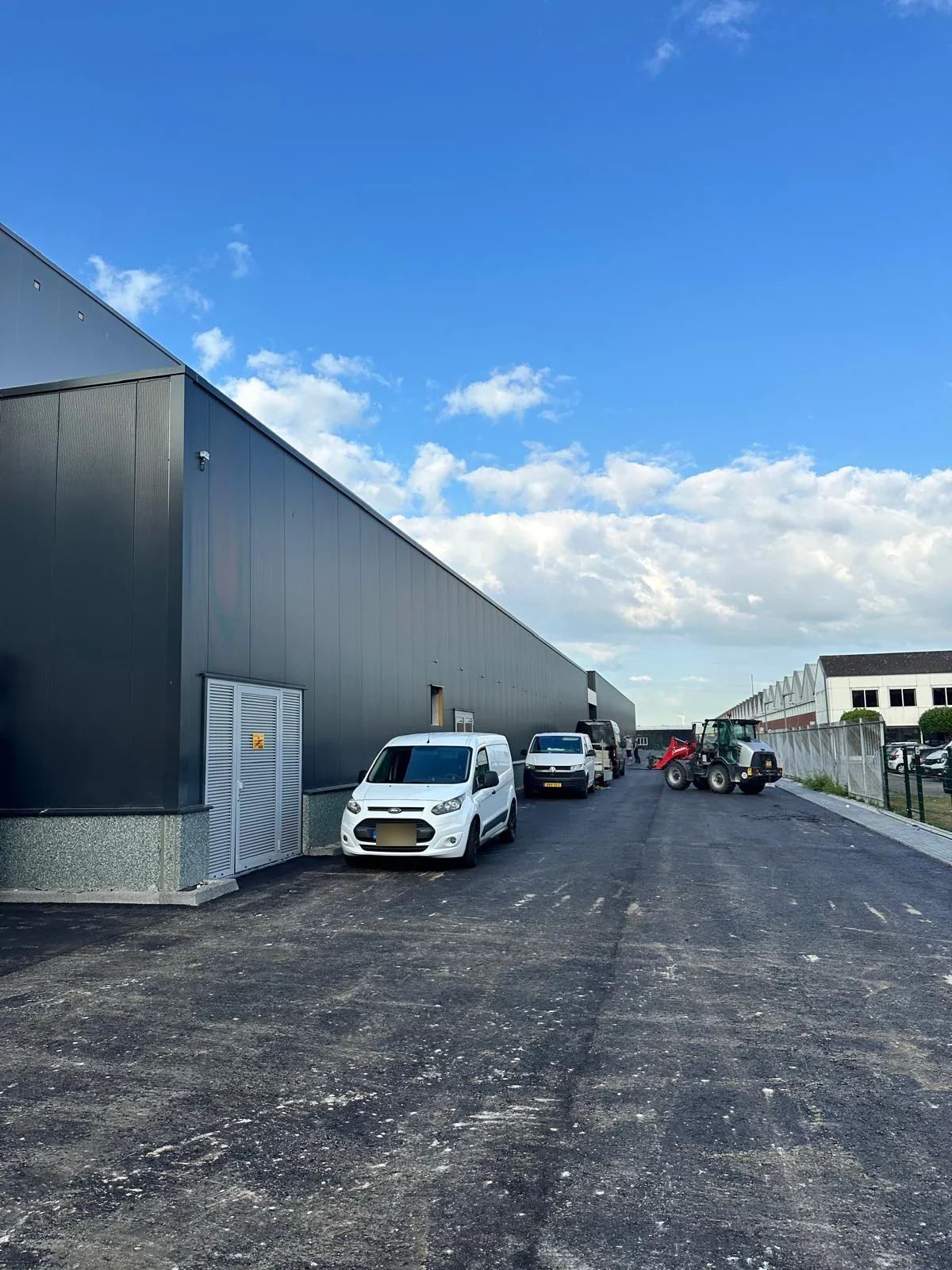 Bedrijfslocatie tijdens technische werkzaamheden